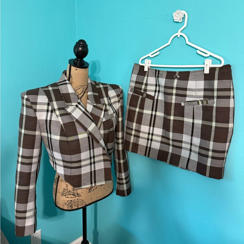 NWOT Adidas X Ivy Park Halls of Ivy Dress Suit Jacket & Skirt Set Size 1X